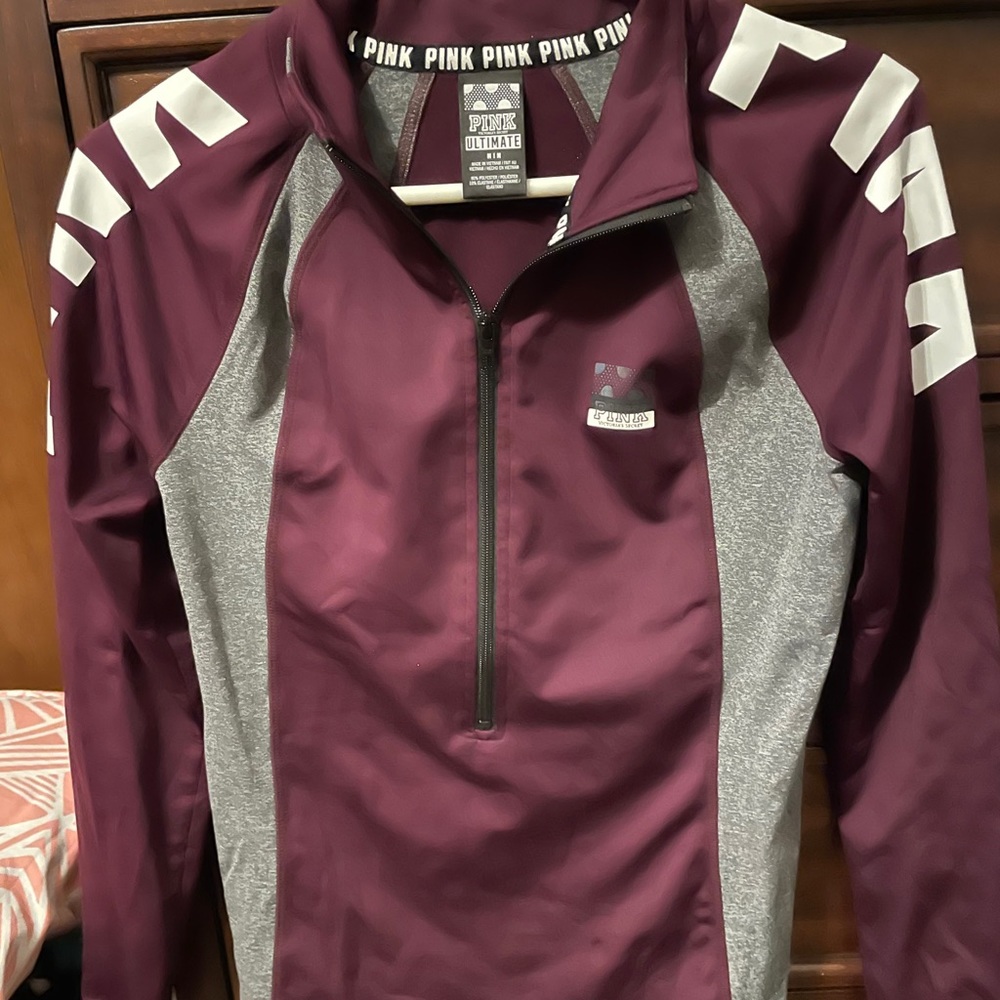Pink half zip